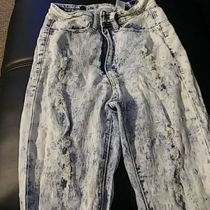 Blue jean Stone wash pants